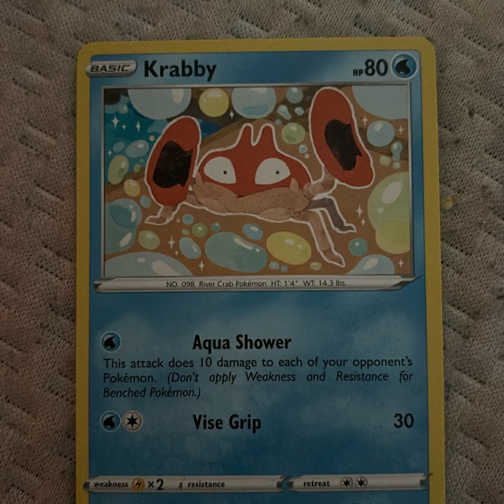 Vintage Pokémon card from the 1990s from my childhood Includes an extra card